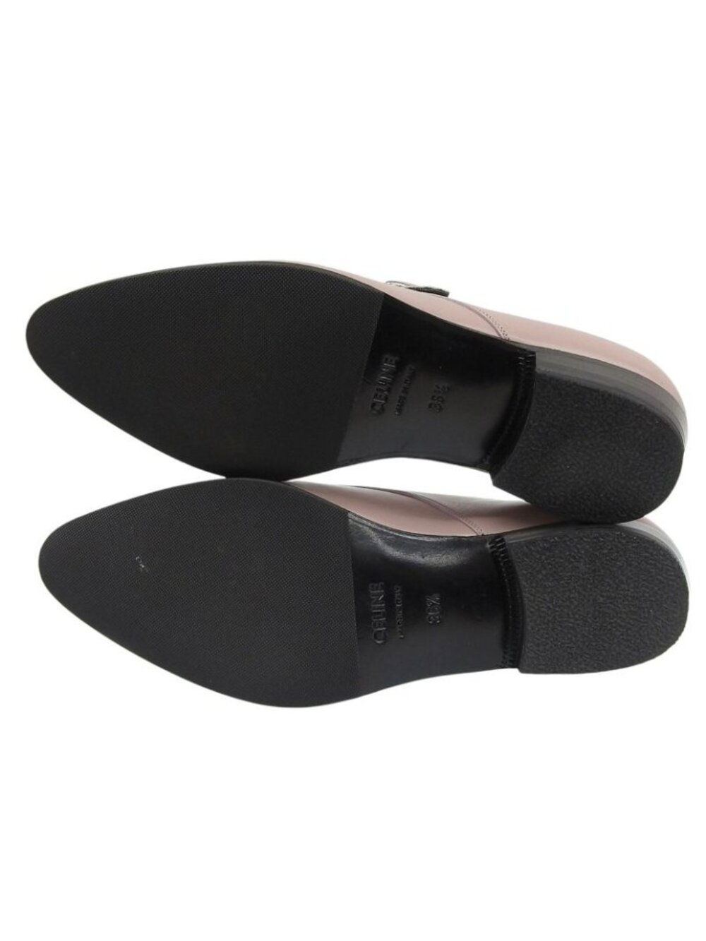 Celine Jacno Jacuno Monk Strap Leather Shoes Dress Pink 36.5 - Picture 6 of 10